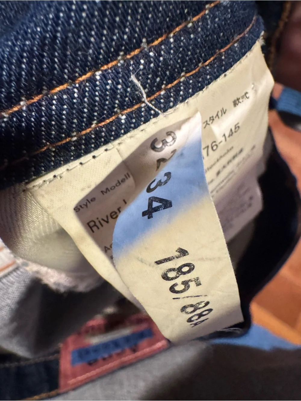 Acne Studios Blå Konst River Indigo Jeans Mens 34 Made In Italy